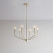 Laurell 6 Light 24 inch Modern Gold Chandelier Ceiling Light